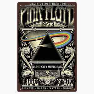 Affiche en métal Pink Floyd