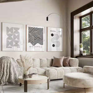 3 affiches de style Bauhaus 50 x 70 cm