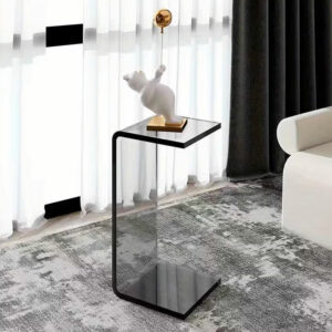 Table d'appoint minimaliste en acrylique coloré